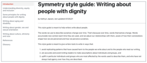 Symmetry Magazine style guide