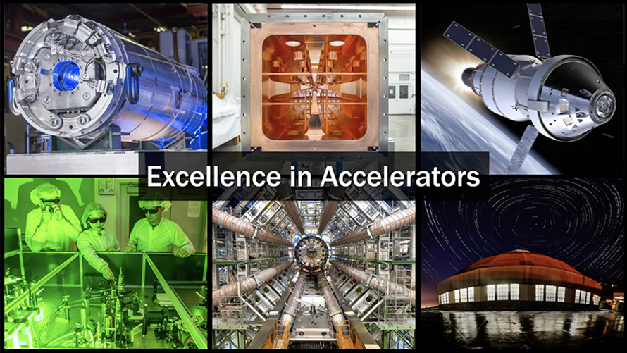 Opening screen from the Excellence in Accelerators video
