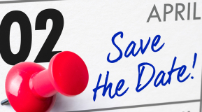 Calendar image of April 2, circled and with a red pushpin